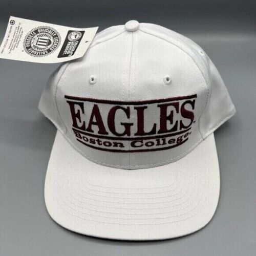 Vintage Boston Eagles College The Game Hat Snap back Cap White New Men