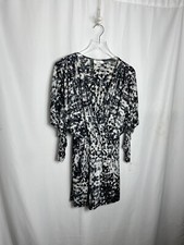 Parker Black and White Faux Top wrap dress size xs 1216