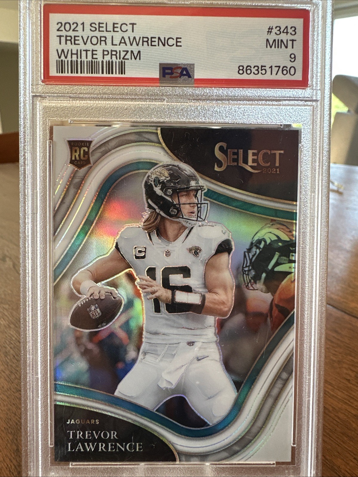 2021 Panini Select - Field Level Trevor Lawrence #343 White Prizm /35 (RC)