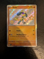 Pokemon TCG Riolu 173/091 Paldean Fates Holo Shiny Rare NM