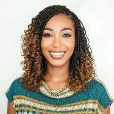 Fulcrum Goddess Box Braids Crochet Hair 14 Inch 9 Packs T30 