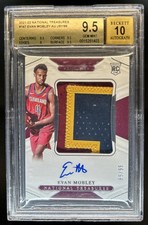 2021-22 Panini National Treasures Evan Mobley RC Patch Auto #/99 BGS 9.5/10