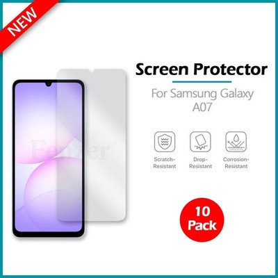 10-Pack LCD Ultra Clear HD Screen Shield Protector for Phone Samsung Galaxy A07