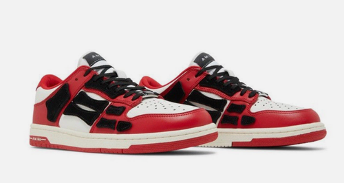 (MSRP:$750.00) Amiri Snake Skeleton Low Top 'Chicago Red' Size 15 EBAY LIVE