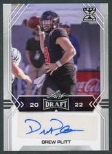 2022 Leaf Draft - Drew Plitt - Auto Rookie RC #BA-DP1 Ball State Cardinals