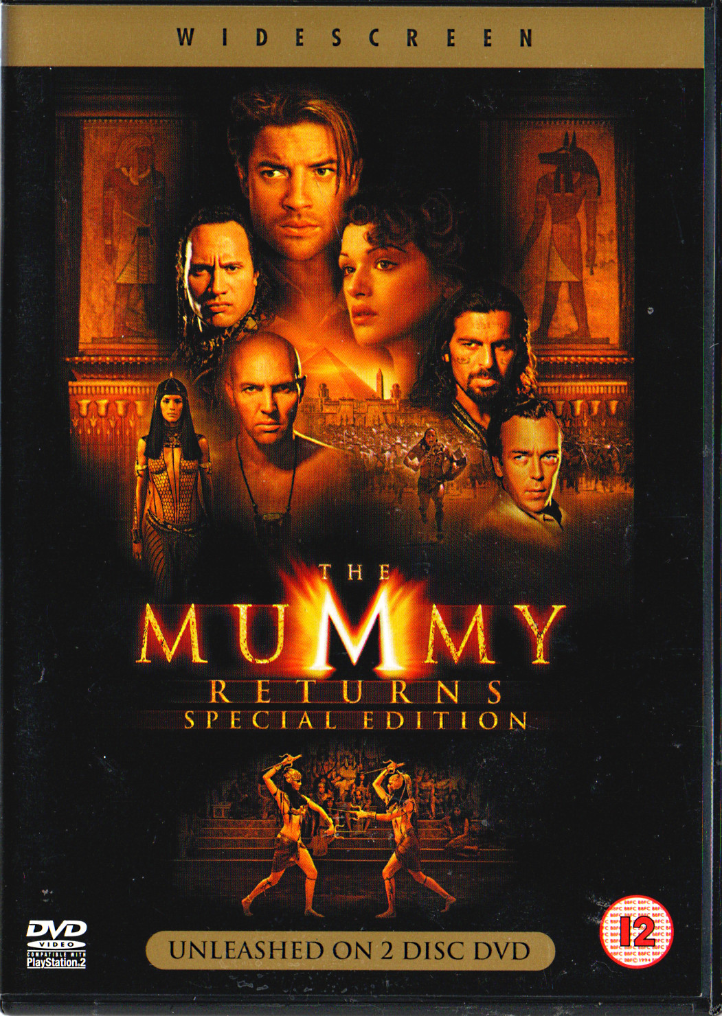 The Mummy Returns - DVD - 15 - Action Adventure - Brendan Fraser - FAST POST
