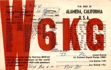 RADIO, ALAMEDA, CALIFORNIA, BERTA, WASHINGTON, D Postcard