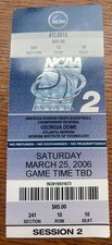 2006 NCAA Basketball Tournament Ticket LSU vs Texas Elite 8