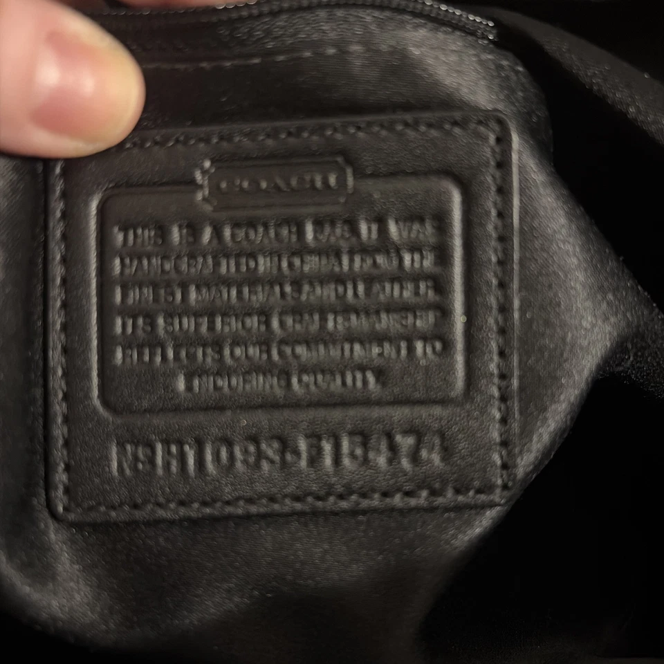 Vintage Coach Ashley Pieced Patchwork Snaphead Satchel Shoulder Bag Brown Black - Image 2 of 4