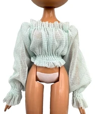 BRATZ DOLL LOT MGA CLOTHING XPRESS IT YASMIN BLUE TOP SHIRT