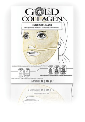 Gold Collagen Hydrogel Mask 4 Pezzi