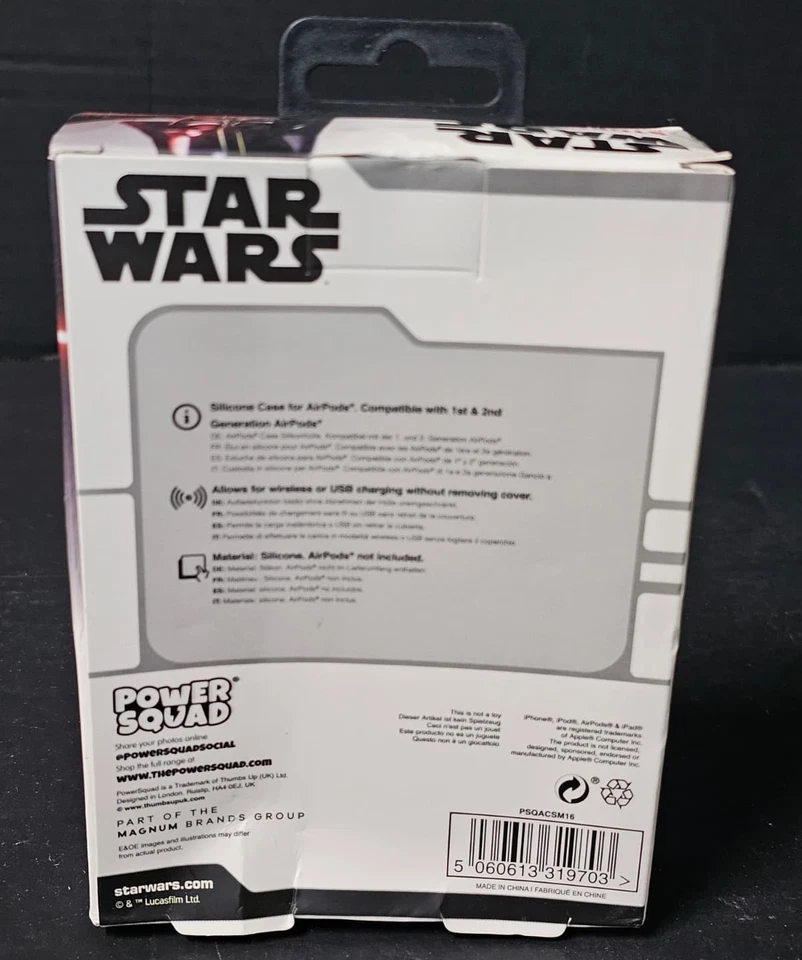 Disney Star Wars Disney Powersquad Stormtrooper Airpod Case 1 & 2 Generation New - Image 3 of 4
