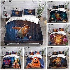 Set lenzuola copripiumino 3D testa punto cosplay federa Natale bambini regali