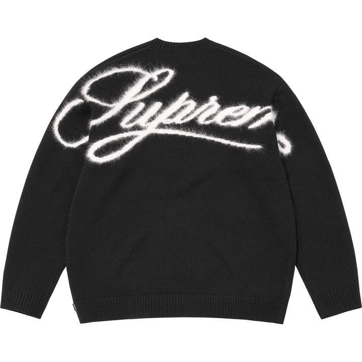 Supreme Angora Script Sweater Black | eBay