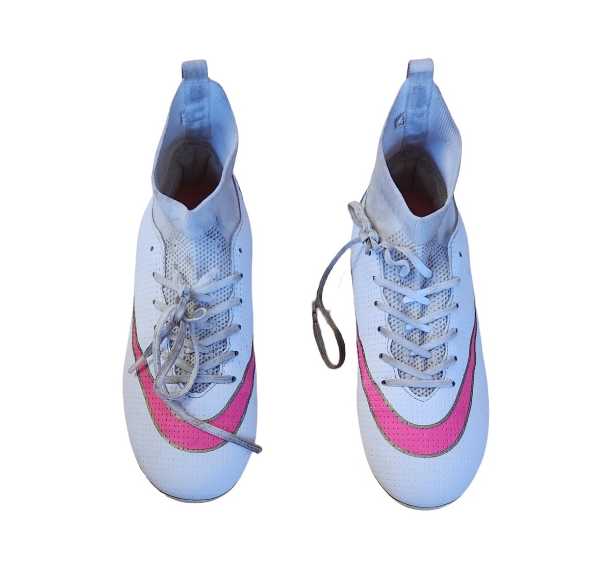 Nike Air Soccer Cleats White, Pink and Blue Kids | eBay