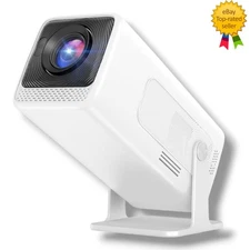 Mini Projector Native 1080P WiFi Bluetooth 4K Support Portable Home Theater