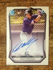 2026 Bowman Ethan Holiday #CPA-EH 1st Chrome Auto Rockies 🔥Clean Card🔥
