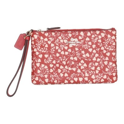 Coach, Abendtasche, With Love Leaf , Damen, Rot/Beige, Sonstiges, 19, 2 #AnM