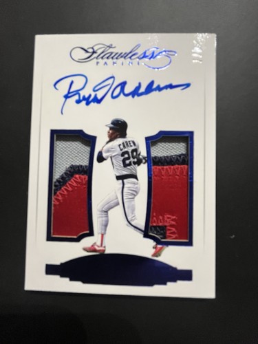2017 Panini Flawless Rod Carew On Card Dual Patch  Auto Autograph 4/7