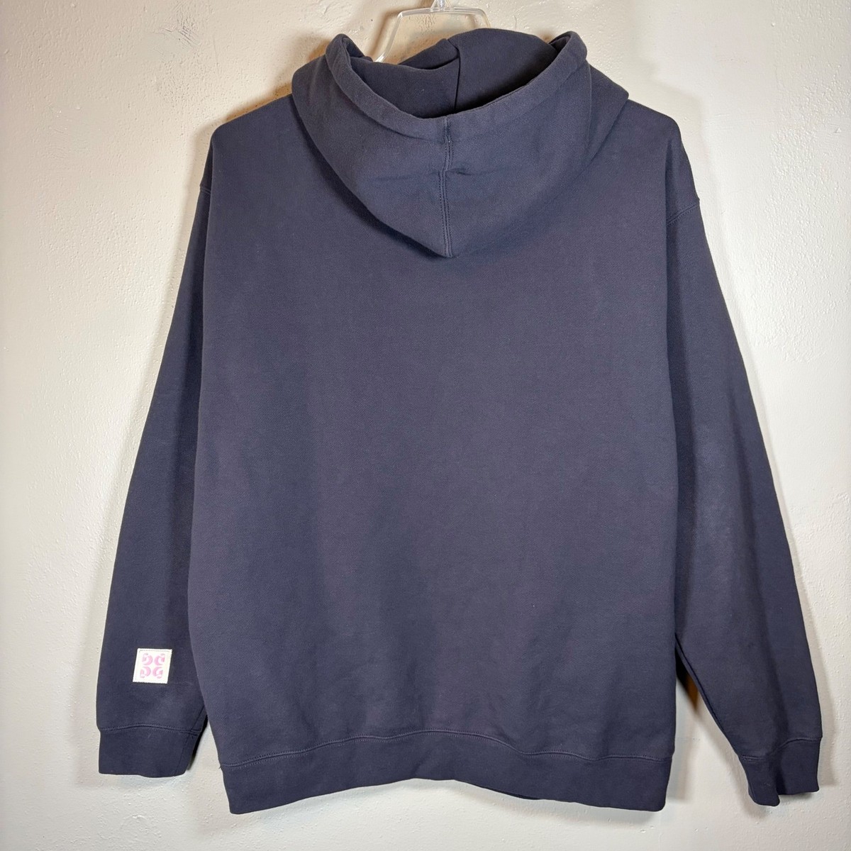 みどっち　Glossier ダークグレー パーカー Glossier Hoodie Slate Gray Charcoal Logo Embroidered Pullover