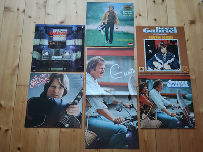 Gunter Gabriel - 5 LPs + Poster - Sammlung - Ohne Moos..., Hey Boss, CB-Funker..