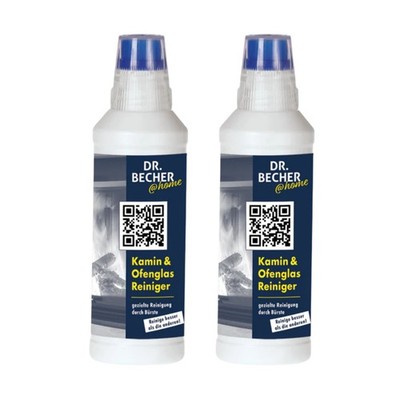 DR. BECHER Kamin & Ofenglas Reiniger 2x500 ml