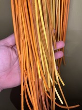 Leather Cording Bundle Orange Yellow 72 Pieces 5.5-6  Long Crafts Halloween