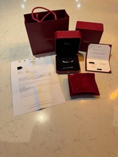 CARTIER LOVE 18ct white-gold and 0.42ct brilliant-cut diamond bracelet, size 18