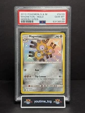 2019 Pokemon Sun & Moon Hidden Fates Magneton-Holo #SV28 PSA 10