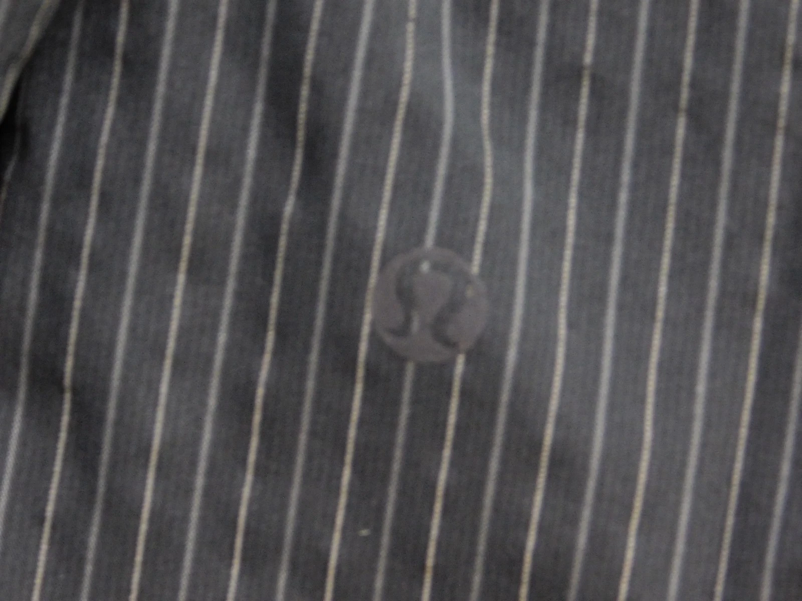 Lululemon Mens XL Pinstripe Full Zip Jacket Black Gray Vent Back Pockets - product detail image 4