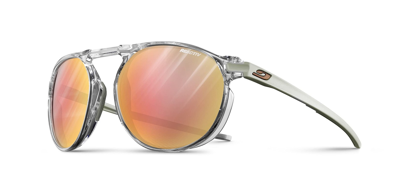 Julbo Meta Occhiali da Sole, Traslucido, Grigio, Taglia Unica Unisex-Adulto-Tagl
