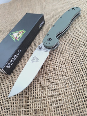 Ontario RAT I Folding Knife 3.5'' Satin Finish D2 Tool Steel Blade Nylon Handle