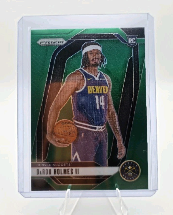 2024-25 Panini Prizm - DaRon Holmes #235 Green Prizm (RC) Denver Nuggets