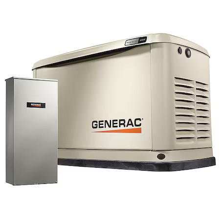 Generac 7172 10Kw Propane / 9Kw Natural Gas Generator, Single Phase, Air