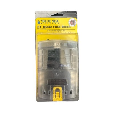 Blue Sea 5025 ST Blade Fuse Block 6 Circuits Negative Bus Marine BASS BOAT RIGGI