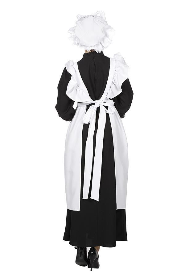 Foxxeo Hausmädchen Kostüm Für Damen – Schwarz/Weiß, Inkl. Kopfband & Schürze, Größe M/L & XL