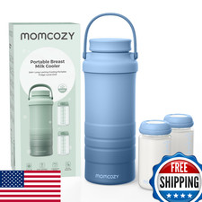Momcozy 22oz Portable Breast Milk Cooler w/ 2 Bottles - 360  Cooling, Travel