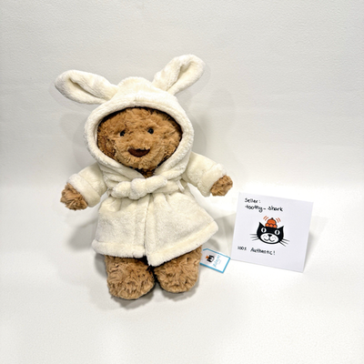 Jellycat Bartholomew Bear Bathrobe Outfit BNWT - 100% Authentic