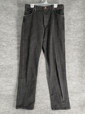 Vintage Wrangler Jeans Mens 36x36 Black Cowboy Cut Ranch 13MWZ Made In USA 80s
