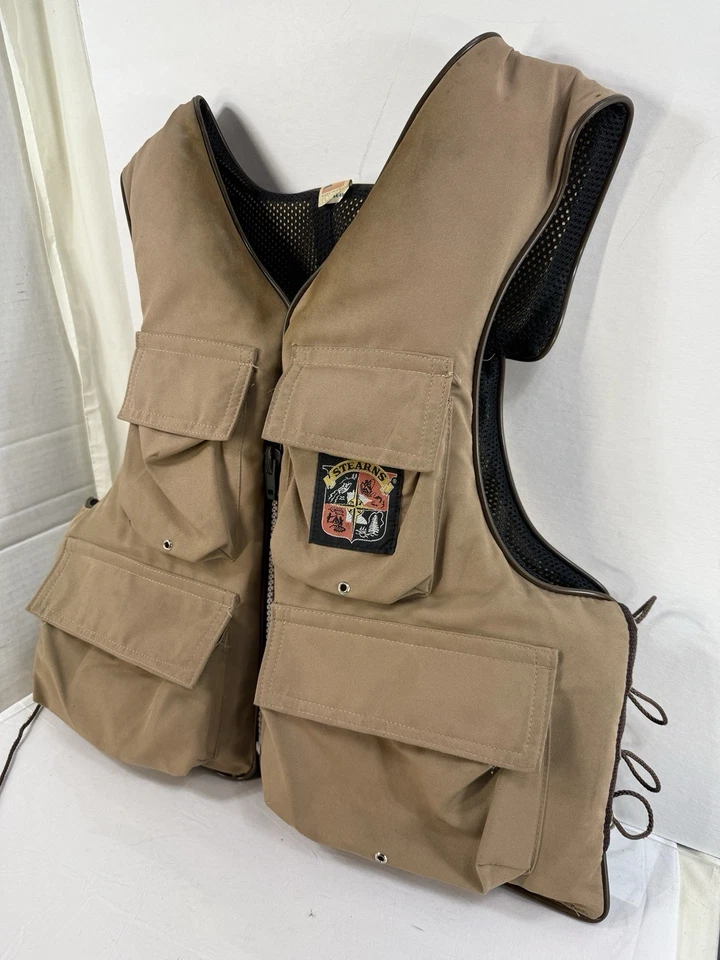 Vintage Stearns Fly Fishing Vest Life Jacket Large 44-46 Sans-souci Type III - Image 2 of 4