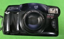 Canon Sure Shot 80 Tele 35mm Point  Shoot Film Camera Date Saf - Fully Tested