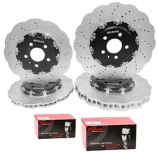 Discos de freno delanteros y traseros de 2 piezas + pastillas Audi RS4 B9 (2017-2024) Performance