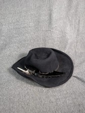 Dorfman Pacific Scala Classico Outback Hat Size S/M Black Wool Western