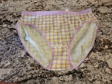 True Vintage Victoria  s Secret Cotton Signature HI Leg Brief Panty Large