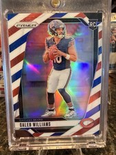 2024 Panini Prizm Red White & Blue Rookie Caleb Williams #301 Chicago Bears