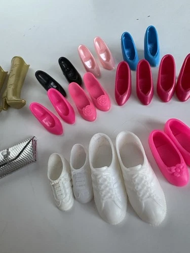 Vintage Mattel Barbie 1990s High Heels Pumps Shoes Lot Made in China Set