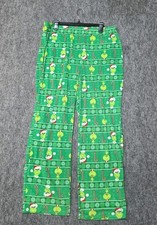 THE GRINCH XMAS Size Large Green Pajama Pants-unisex