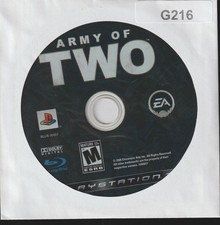 Army of Two Sony PlayStation 3 Video Game Only With Out Case Used