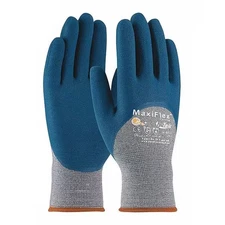 PIP MaxiFlex Comfort Gloves L Foam Nitrile 3/4 Dip Blue Gray Work 12 Pack