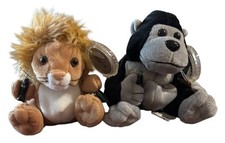 Coca Cola International Bean Bag Beanies Plush Animals 1998 Lot of 2 - New Cond